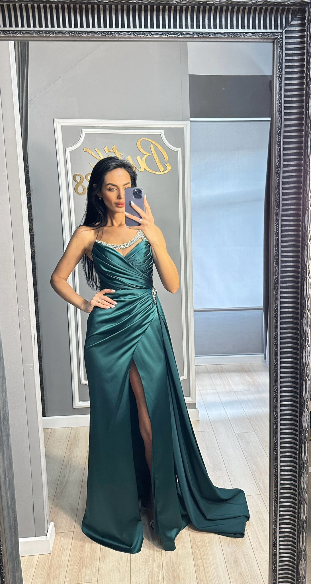 Rochie "green saphire"
