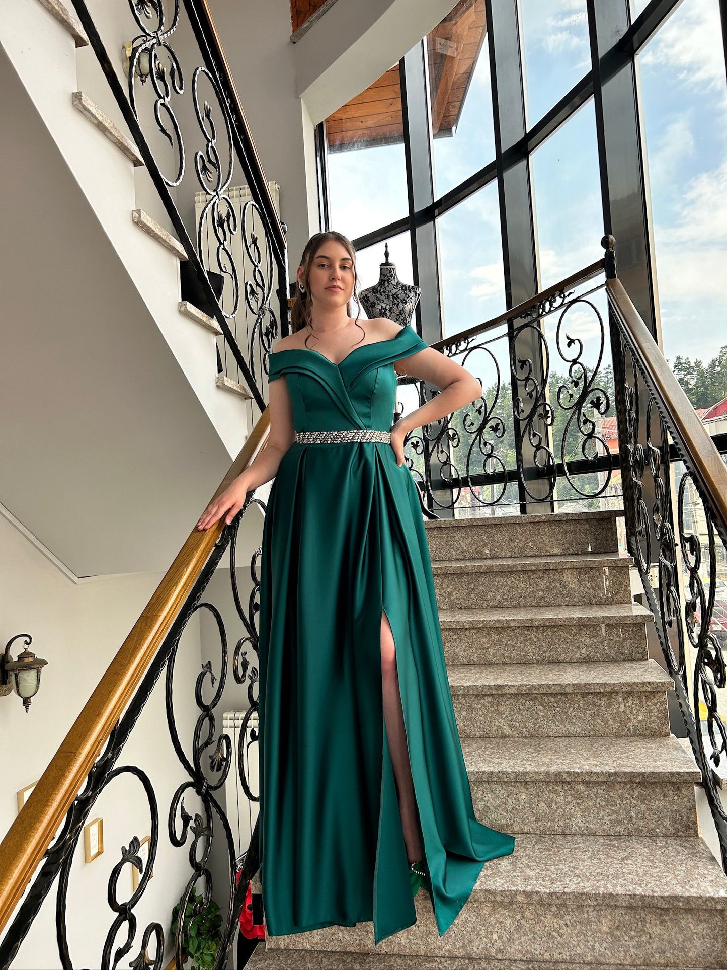 Rochie "Emerald Whisper "