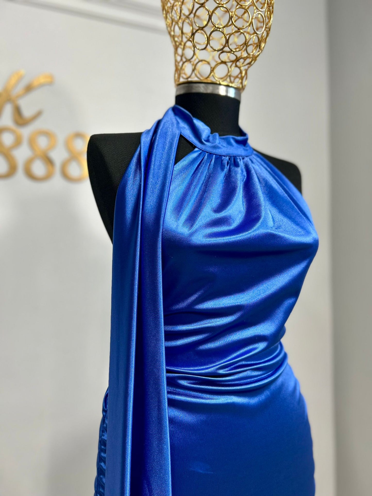 Rochie "Royal Blue Elegance"