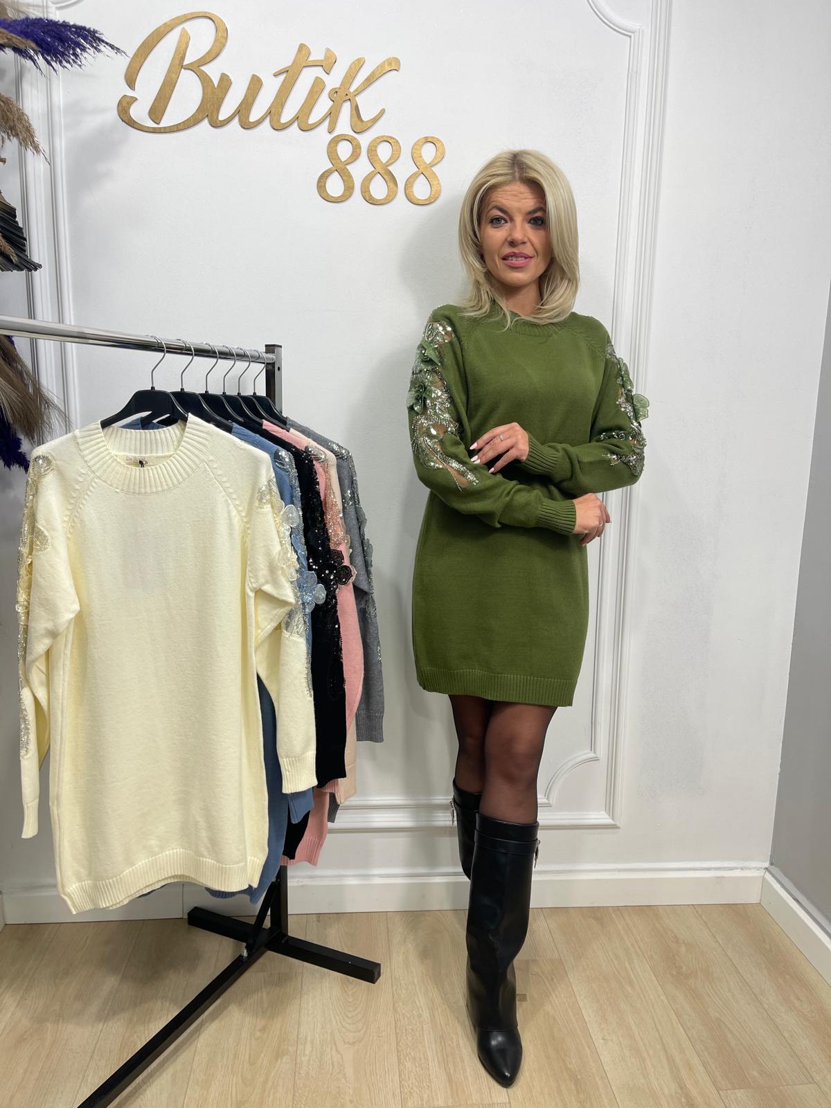 Rochita tricot margele