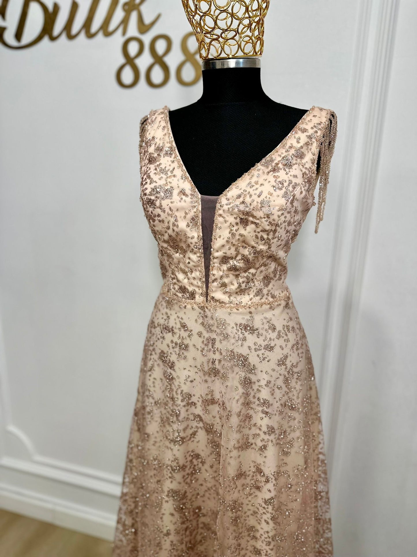 Rochie " Soft Champagne"