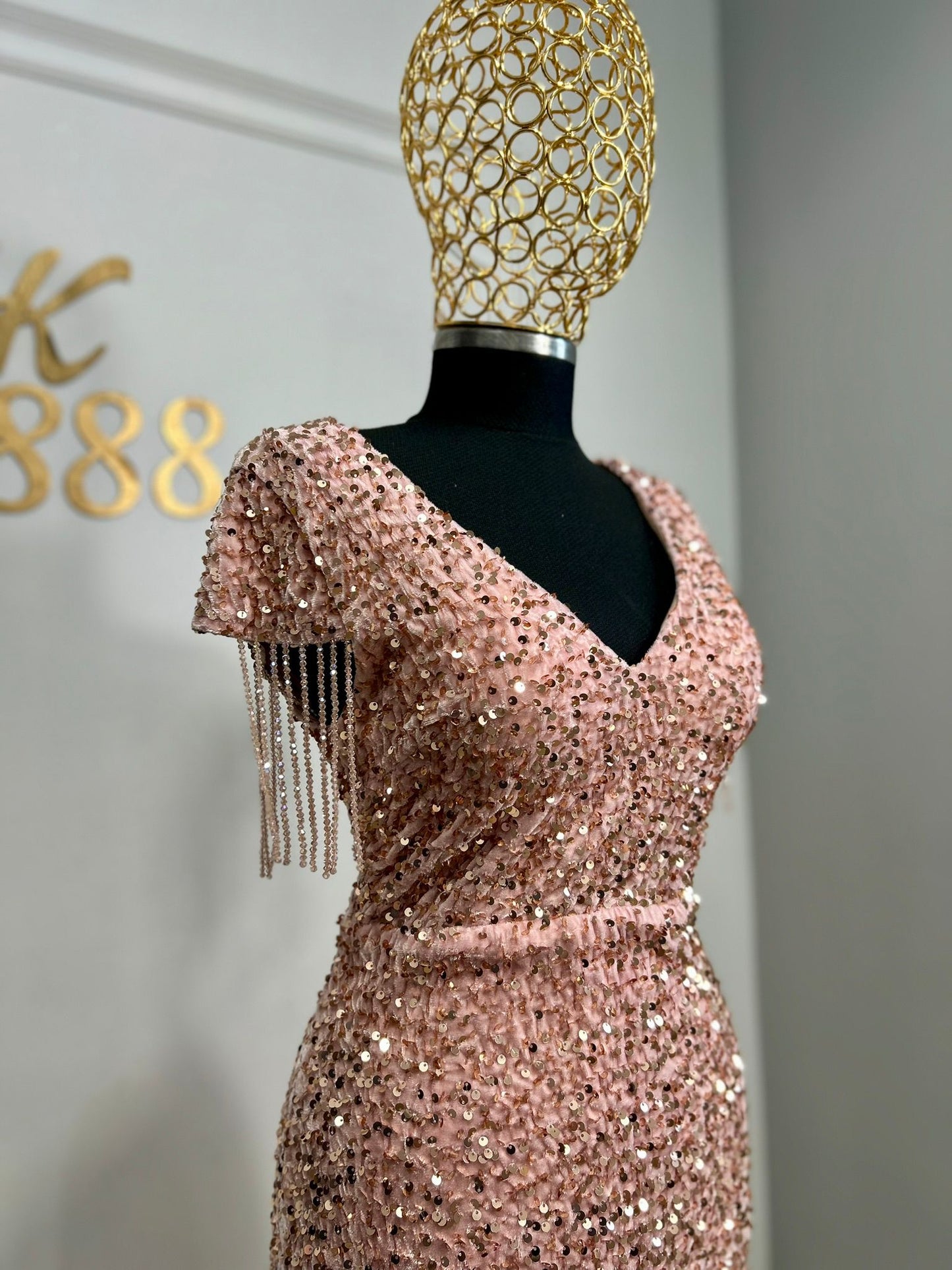 Rochie "Blush Gold"