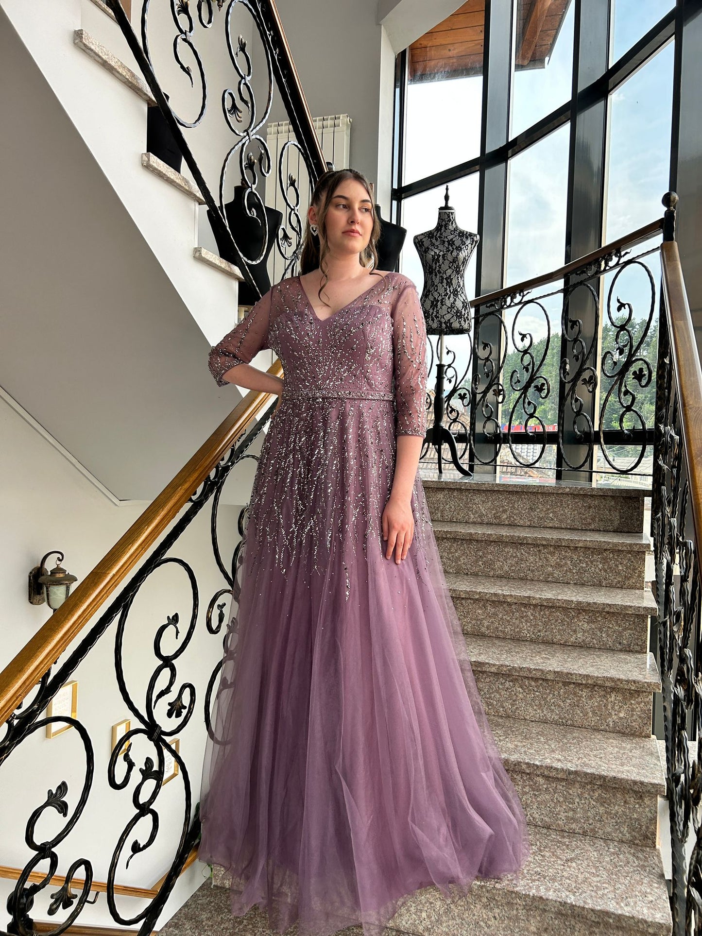 Rochie Stardust Lilac