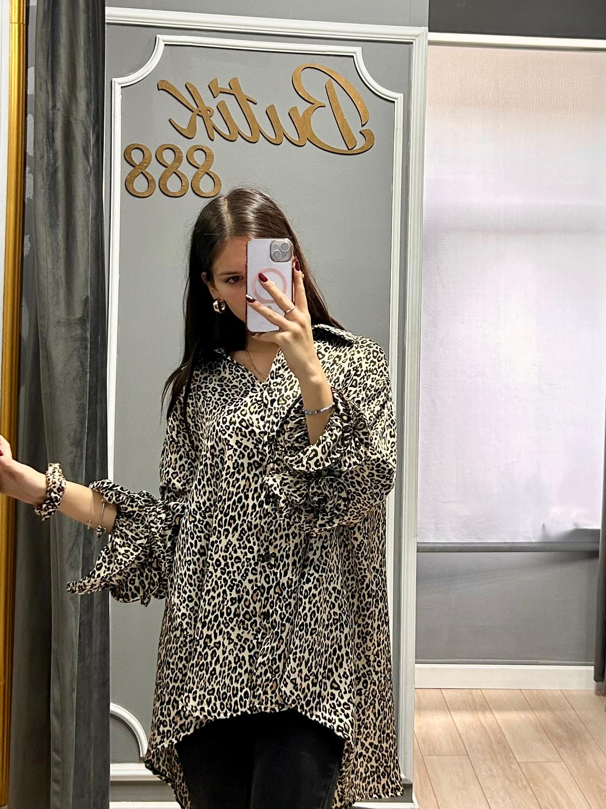 Camasa Print Maneci Clopot