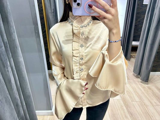 Camasa maneci tip clopot biju