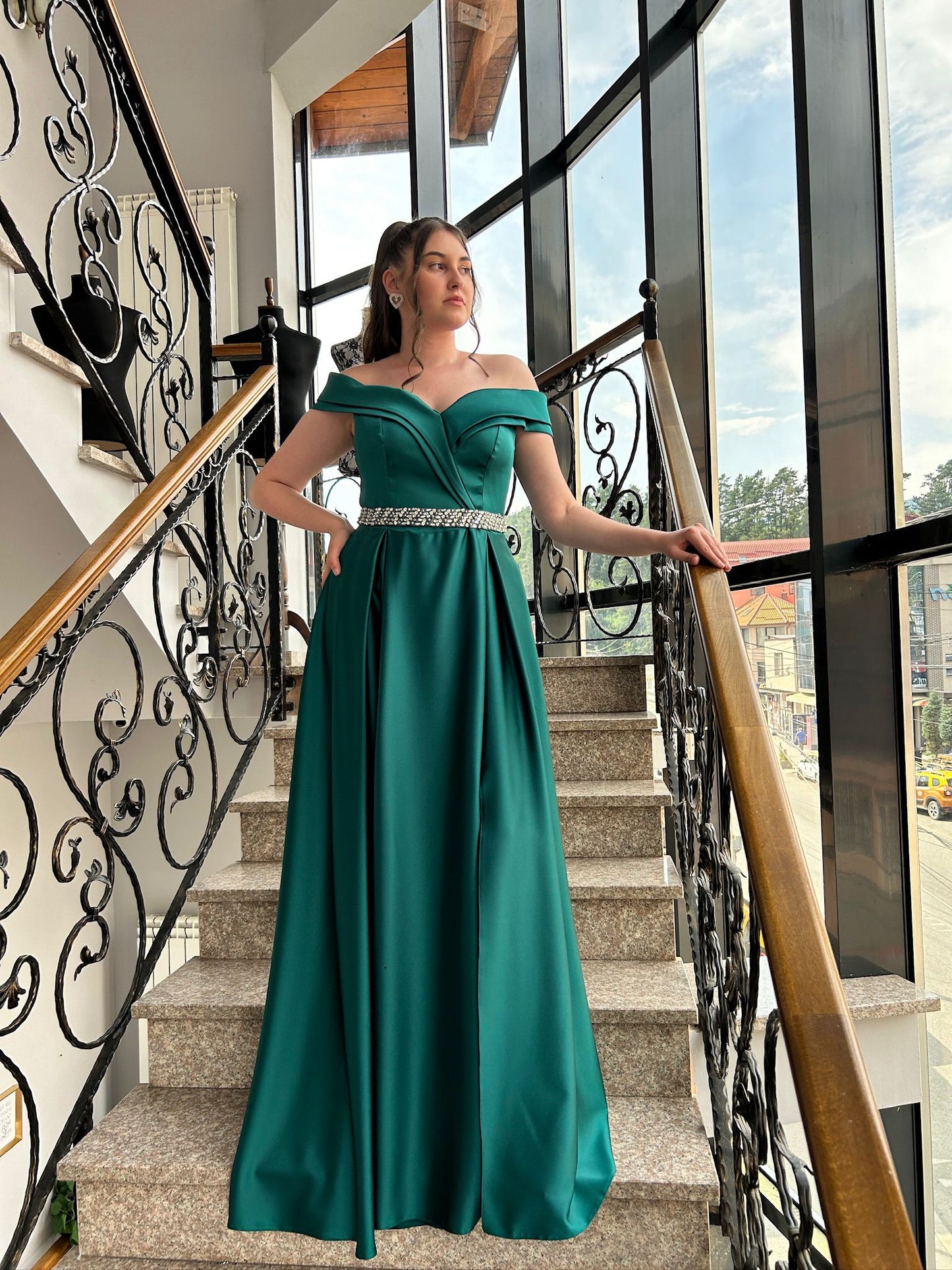 Rochie "Emerald Whisper "