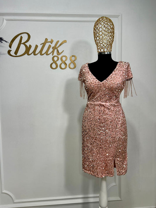 Rochie "Blush  Gold"