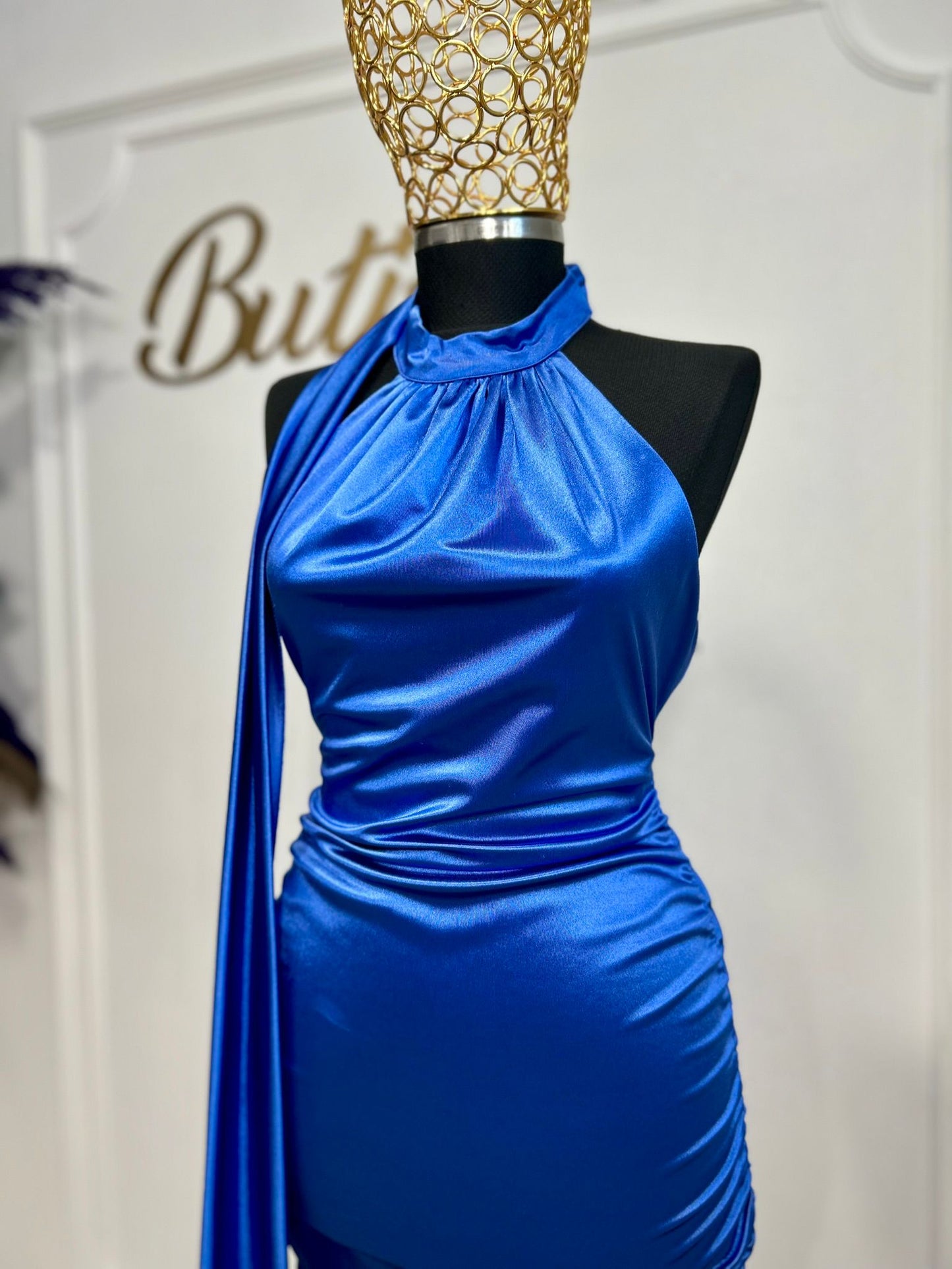 Rochie "Royal Blue Elegance"