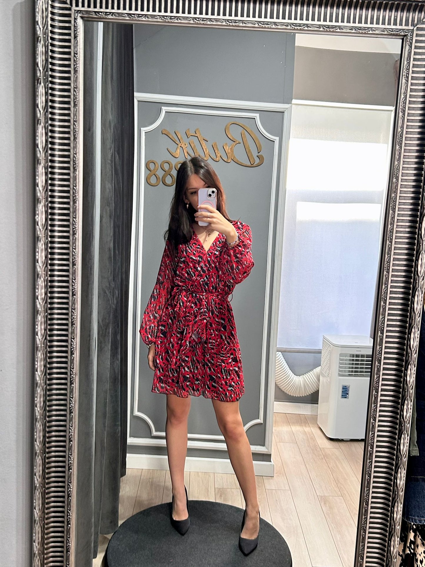 Rochie Print Rosu