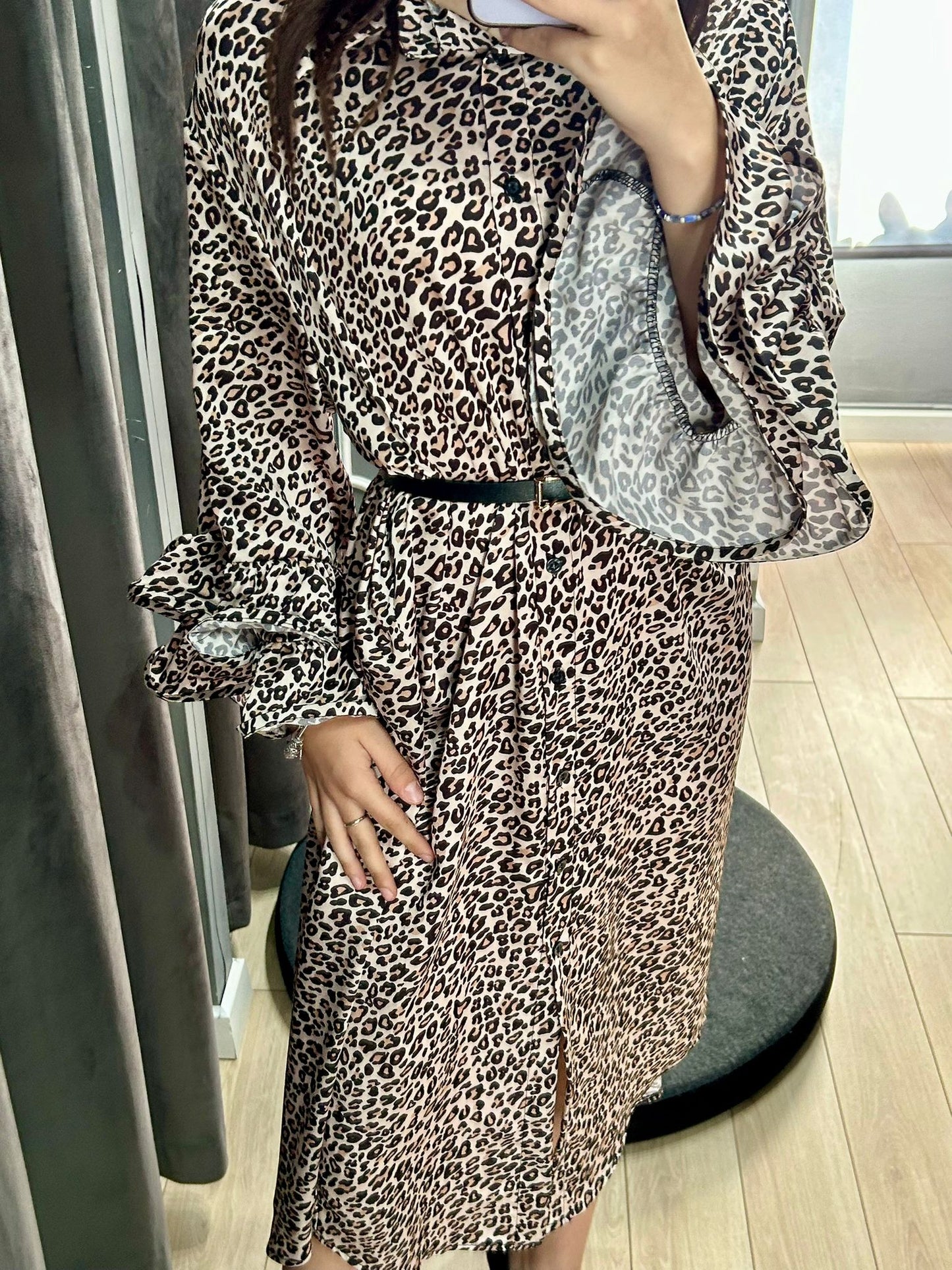 Rochie Print maneci clopot