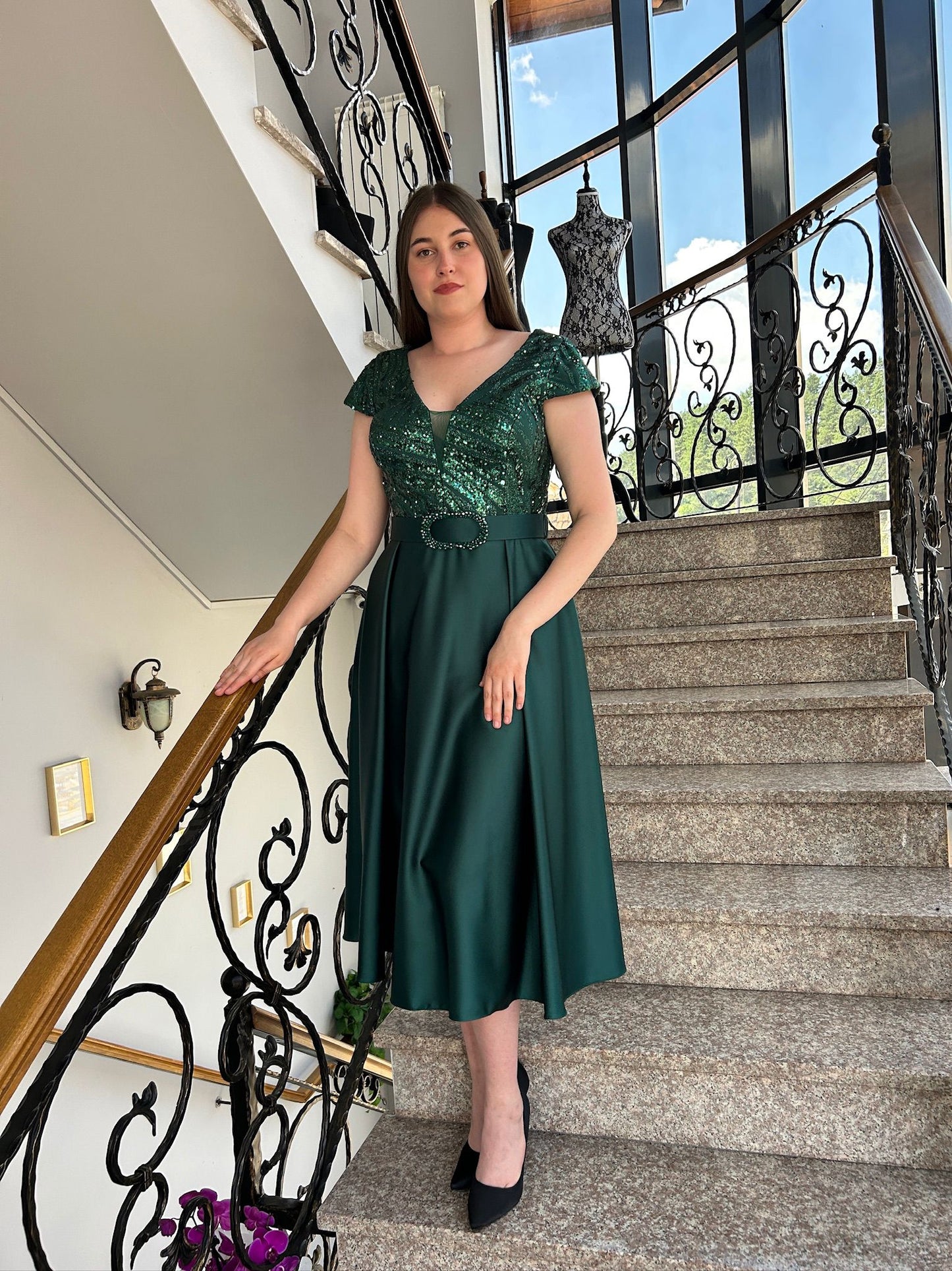 Rochie " Moss Serenade"