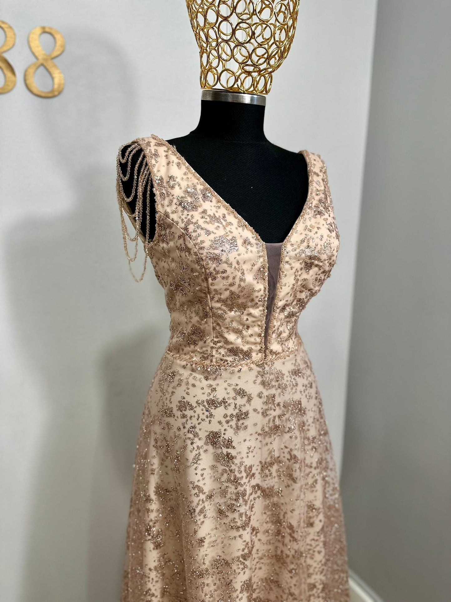 Rochie " Soft Champagne"