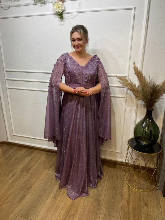 Rochie "Mauve gold lily"