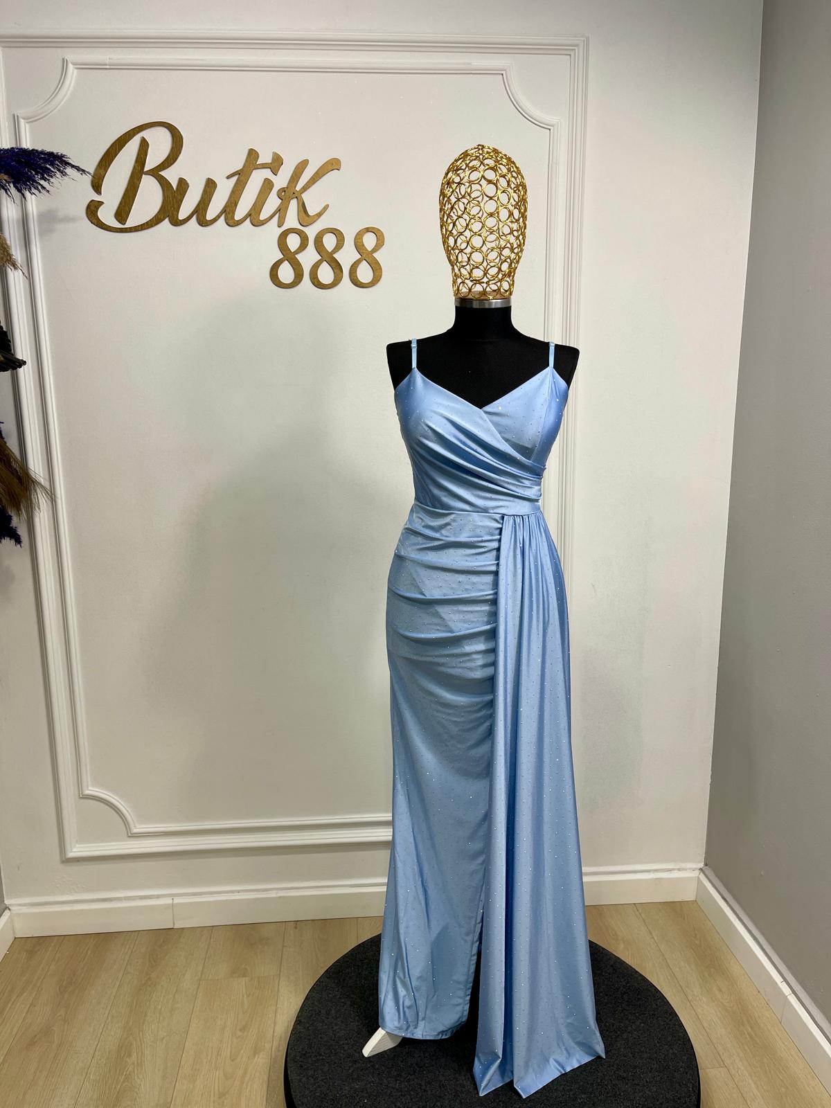 Rochie marime universala cu strasuri si trena